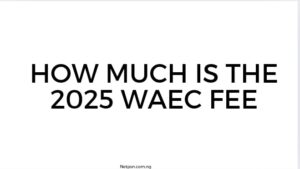 Read more about the article How much is the 2025 WAEC fee?